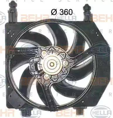 HELLA 8EW 351 150-264 - Вентилятор, охлаждение двигателя autodnr.net