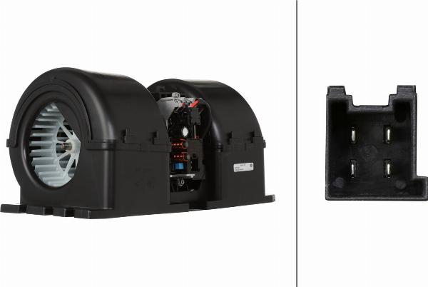 HELLA 8EW 366 400-181 - Вентилятор салону autocars.com.ua