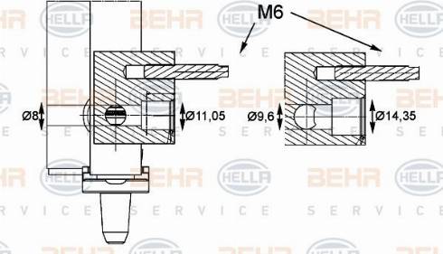 HELLA 8FC 351 004-551 - Конденсатор, кондиціонер autocars.com.ua