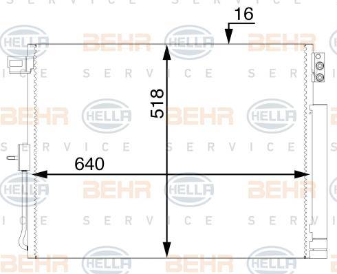 HELLA 8FC 351 004-724 - Конденсатор кондиционера avtokuzovplus.com.ua