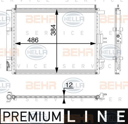 HELLA 8FC 351 005-431 - Конденсатор кондиционера avtokuzovplus.com.ua