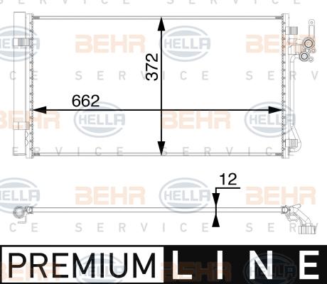 HELLA 8FC 351 008-351 - Конденсатор кондиционера avtokuzovplus.com.ua