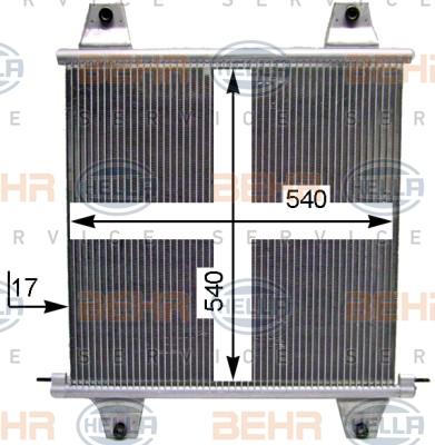 HELLA 8FC 351 029-094 - Конденсатор кондиционера avtokuzovplus.com.ua