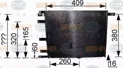 HELLA 8FC 351 036-331 - Конденсатор кондиционера autodnr.net