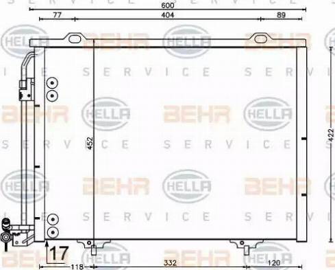 HELLA 8FC 351 037-334 - Конденсатор кондиционера avtokuzovplus.com.ua