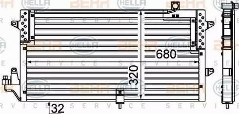 HELLA 8FC 351 038-191 - Конденсатор, кондиціонер autocars.com.ua