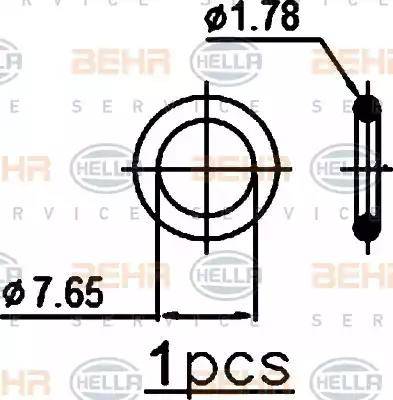 HELLA 8FC 351 038-551 - Конденсатор, кондиціонер autocars.com.ua