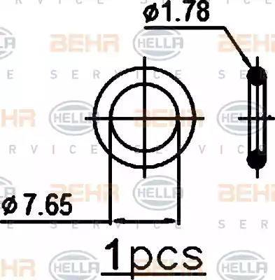 HELLA 8FC 351 038-554 - Конденсатор, кондиціонер autocars.com.ua