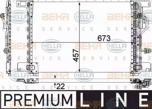 HELLA 8FC 351 300-131 - Конденсатор кондиционера autodnr.net