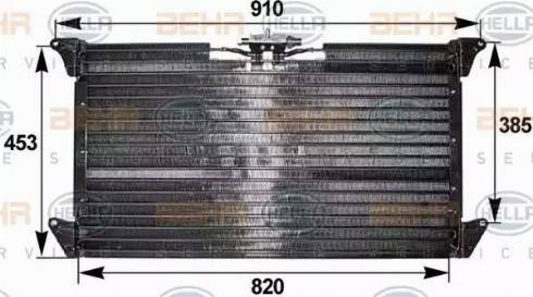 HELLA 8FC 351 300-191 - Конденсатор, кондиціонер autocars.com.ua