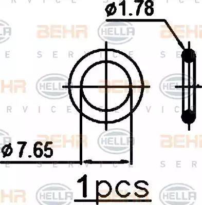 HELLA 8FC 351 301-071 - Конденсатор кондиционера autodnr.net