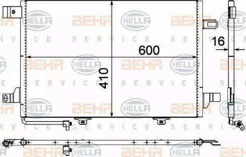 HELLA 8FC 351 301-674 - Конденсатор кондиционера avtokuzovplus.com.ua