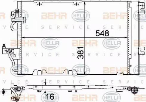 HELLA 8FC 351 301-774 - Конденсатор кондиционера autodnr.net