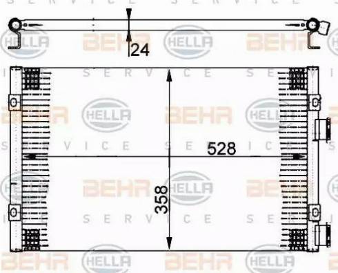 HELLA 8FC 351 302-241 - Конденсатор кондиционера avtokuzovplus.com.ua