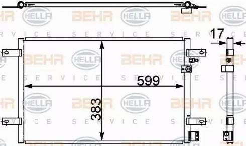 HELLA 8FC 351 302-451 - Конденсатор кондиционера autodnr.net