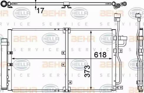 HELLA 8FC 351 304-771 - Конденсатор кондиционера avtokuzovplus.com.ua