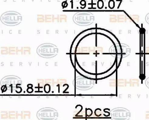 HELLA 8FC 351 318-361 - Конденсатор, кондиціонер autocars.com.ua