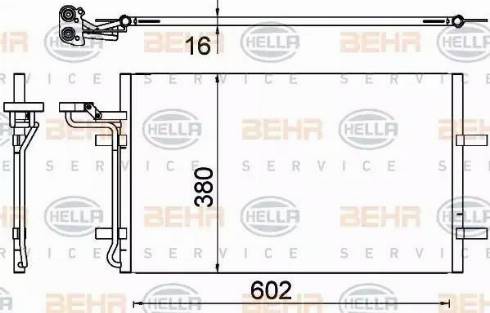 HELLA 8FC 351 319-301 - Конденсатор кондиционера avtokuzovplus.com.ua