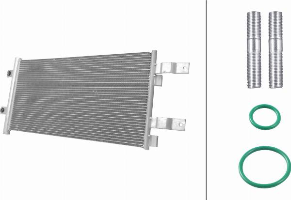 HELLA 8FC 366 220-001 - Конденсатор, кондиціонер autocars.com.ua