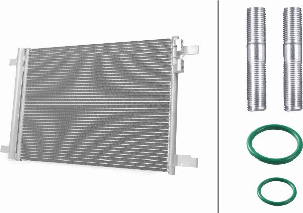 HELLA 8FC 366 221-401 - Конденсатор, кондиціонер autocars.com.ua