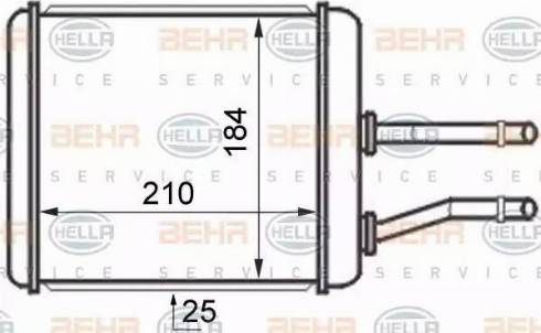 HELLA 8FH 351 024-421 - Теплообменник, отопление салона autodnr.net