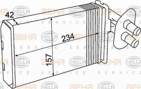 HELLA 8FH 351 308-741 - Теплообменник, отопление салона autodnr.net