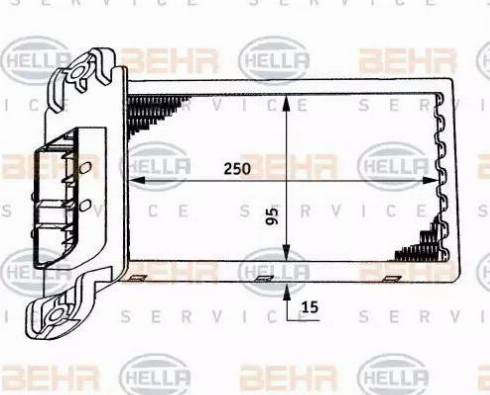 HELLA 8FH 351 311-271 - Теплообменник, отопление салона avtokuzovplus.com.ua