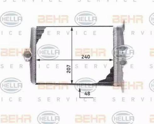 HELLA 8FH 351 311-641 - Теплообмінник, опалення салону autocars.com.ua