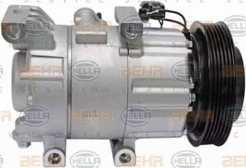 HELLA 8FK 351 001-311 - Компресор, кондиціонер autocars.com.ua