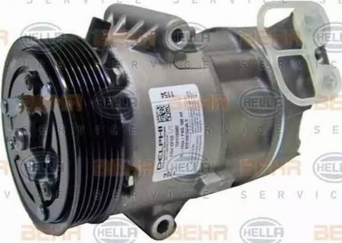 HELLA 8FK 351 002-301 - Компресор, кондиціонер autocars.com.ua