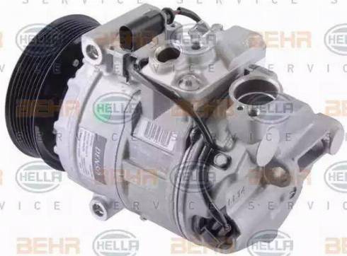 HELLA 8FK 351 002-451 - Компресор, кондиціонер autocars.com.ua