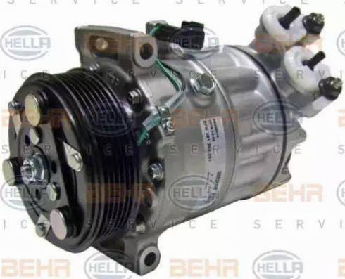 HELLA 8FK 351 003-261 - Компресор, кондиціонер autocars.com.ua