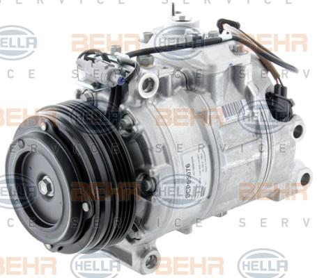 HELLA 8FK 351 006-341 - Компресор, кондиціонер autocars.com.ua