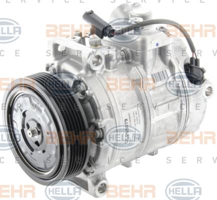 HELLA 8FK 351 006-391 - Компресор, кондиціонер autocars.com.ua