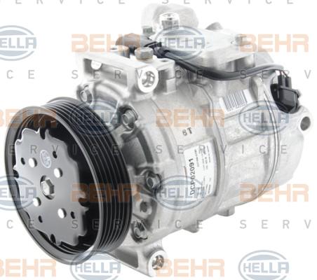 HELLA 8FK 351 006-421 - Компресор, кондиціонер autocars.com.ua