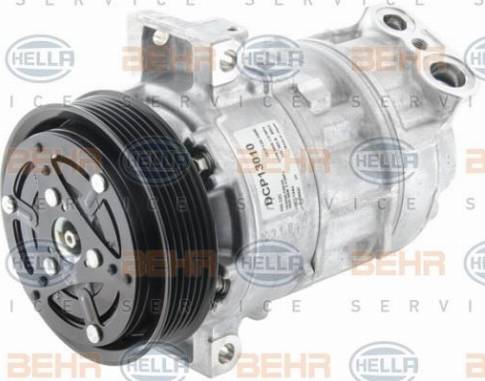 HELLA 8FK 351 006-431 - Компресор, кондиціонер autocars.com.ua