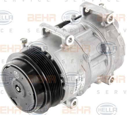 HELLA 8FK 351 007-101 - Компресор, кондиціонер autocars.com.ua