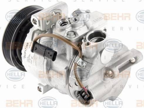 HELLA 8FK 351 007-181 - Компресор, кондиціонер autocars.com.ua