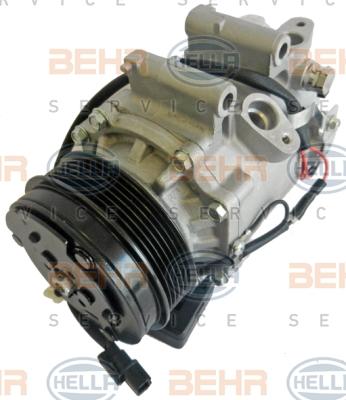 HELLA 8FK 351 007-561 - Компресор, кондиціонер autocars.com.ua