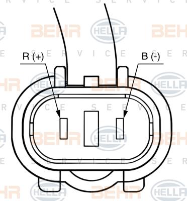 HELLA 8FK 351 008-101 - Компресор, кондиціонер autocars.com.ua