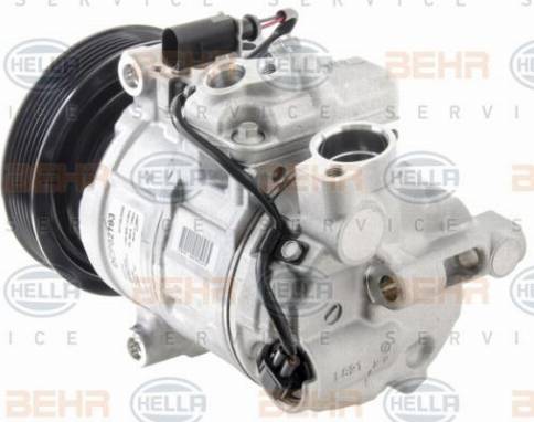 HELLA 8FK 351 008-261 - Компресор, кондиціонер autocars.com.ua