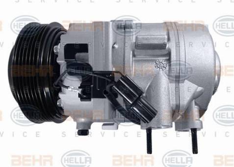 HELLA 8FK 351 010-061 - Компресор, кондиціонер autocars.com.ua