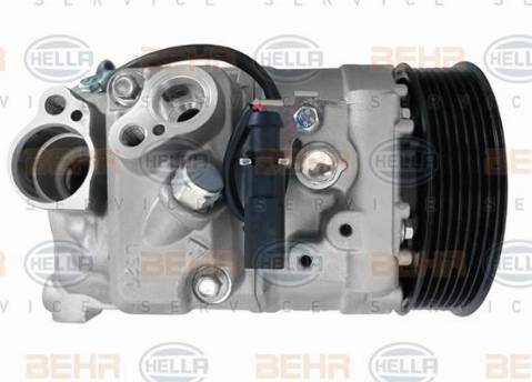 HELLA 8FK 351 105-911 - Компресор, кондиціонер autocars.com.ua