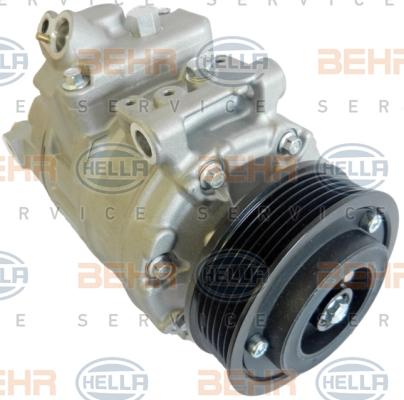 HELLA 8FK 351 105-941 - Компресор, кондиціонер autocars.com.ua