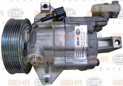 HELLA 8FK 351 109-411 - Компресор, кондиціонер autocars.com.ua