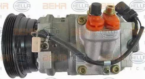 HELLA 8FK 351 110-091 - Компресор, кондиціонер autocars.com.ua