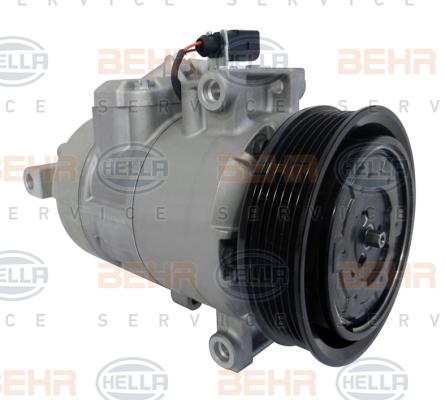 HELLA 8FK 351 114-721 - Компресор, кондиціонер autocars.com.ua