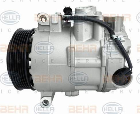 HELLA 8FK 351 114-851 - Компресор, кондиціонер autocars.com.ua