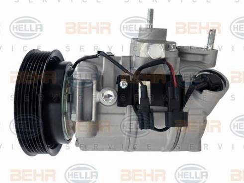 HELLA 8FK 351 114-891 - Компресор, кондиціонер autocars.com.ua