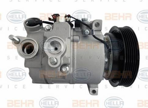 HELLA 8FK 351 114-891 - Компресор, кондиціонер autocars.com.ua